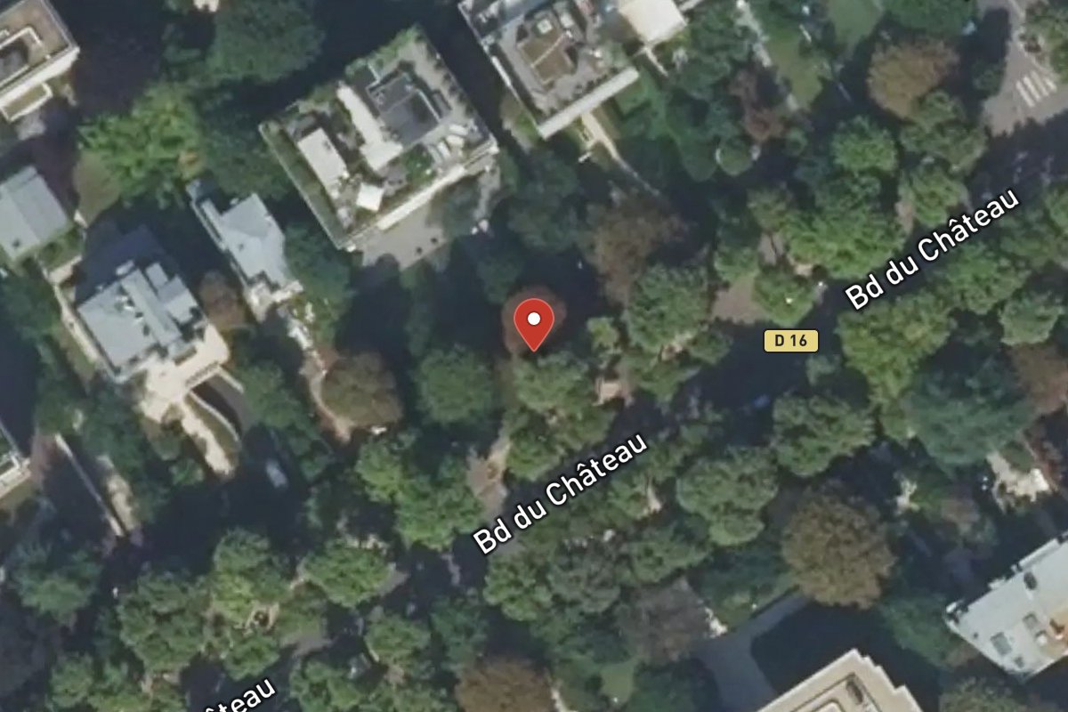 Vue satellite — 45 Avenue du Château
