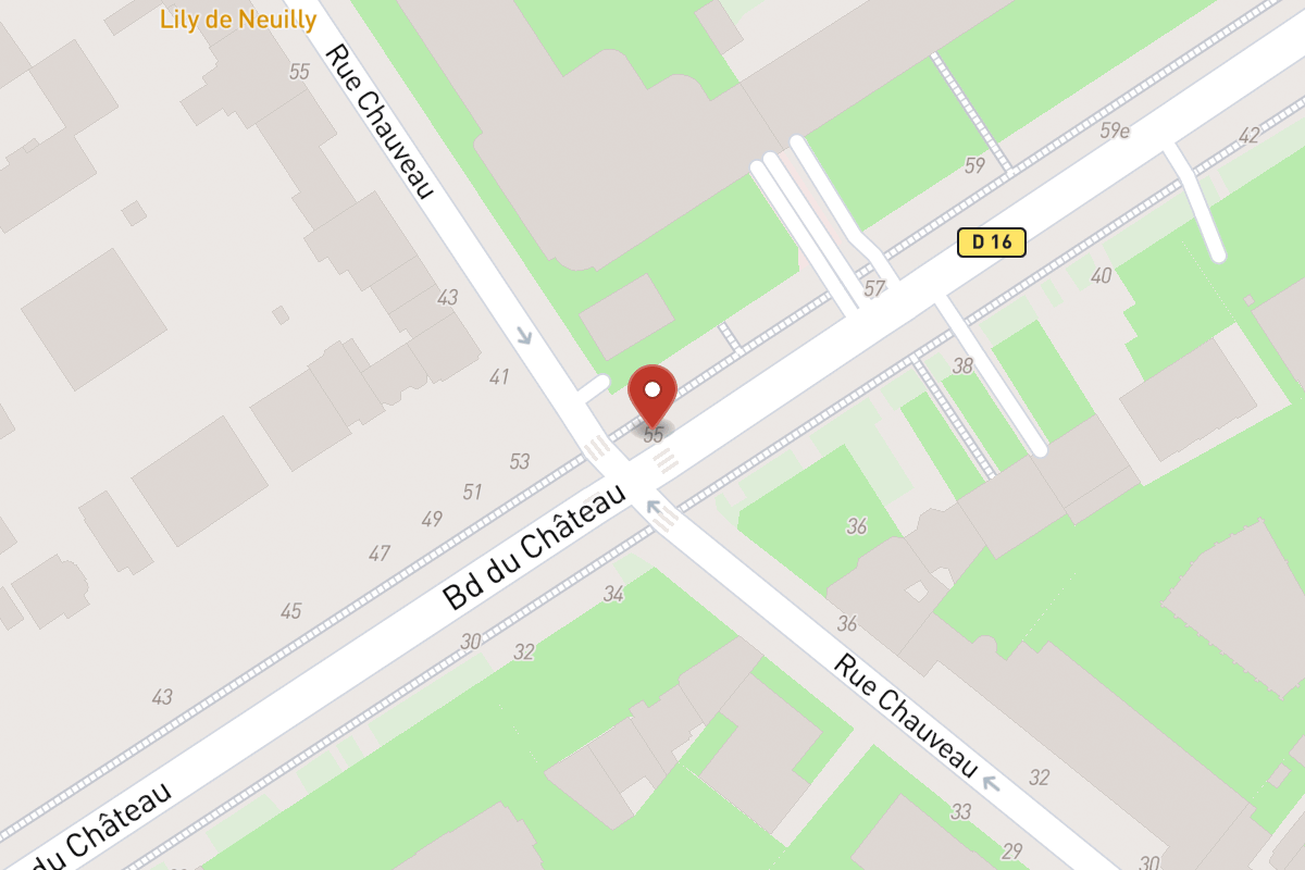 Plan de situation — 55 Avenue du Château