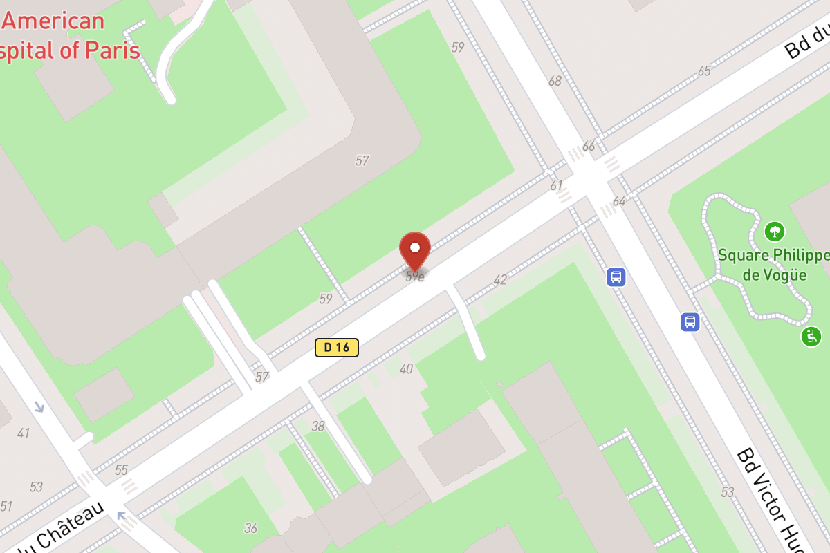 Plan de situation — 59E Avenue du Château