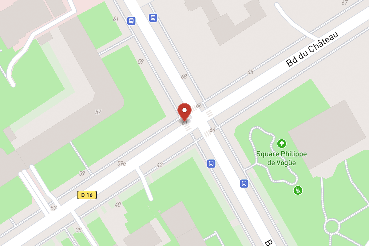 Plan de situation — 61 Avenue du Château