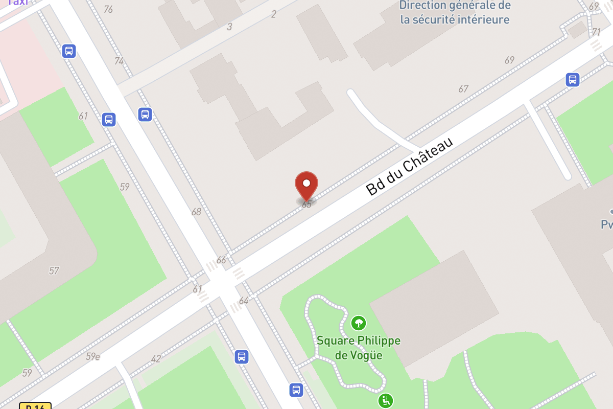 Plan de situation — 65 Avenue du Château