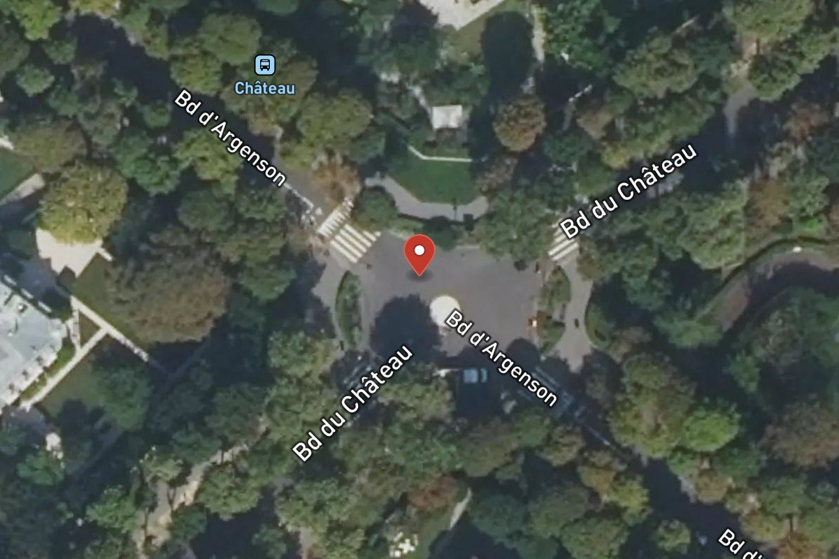 Vue satellite — 6 Avenue du Château
