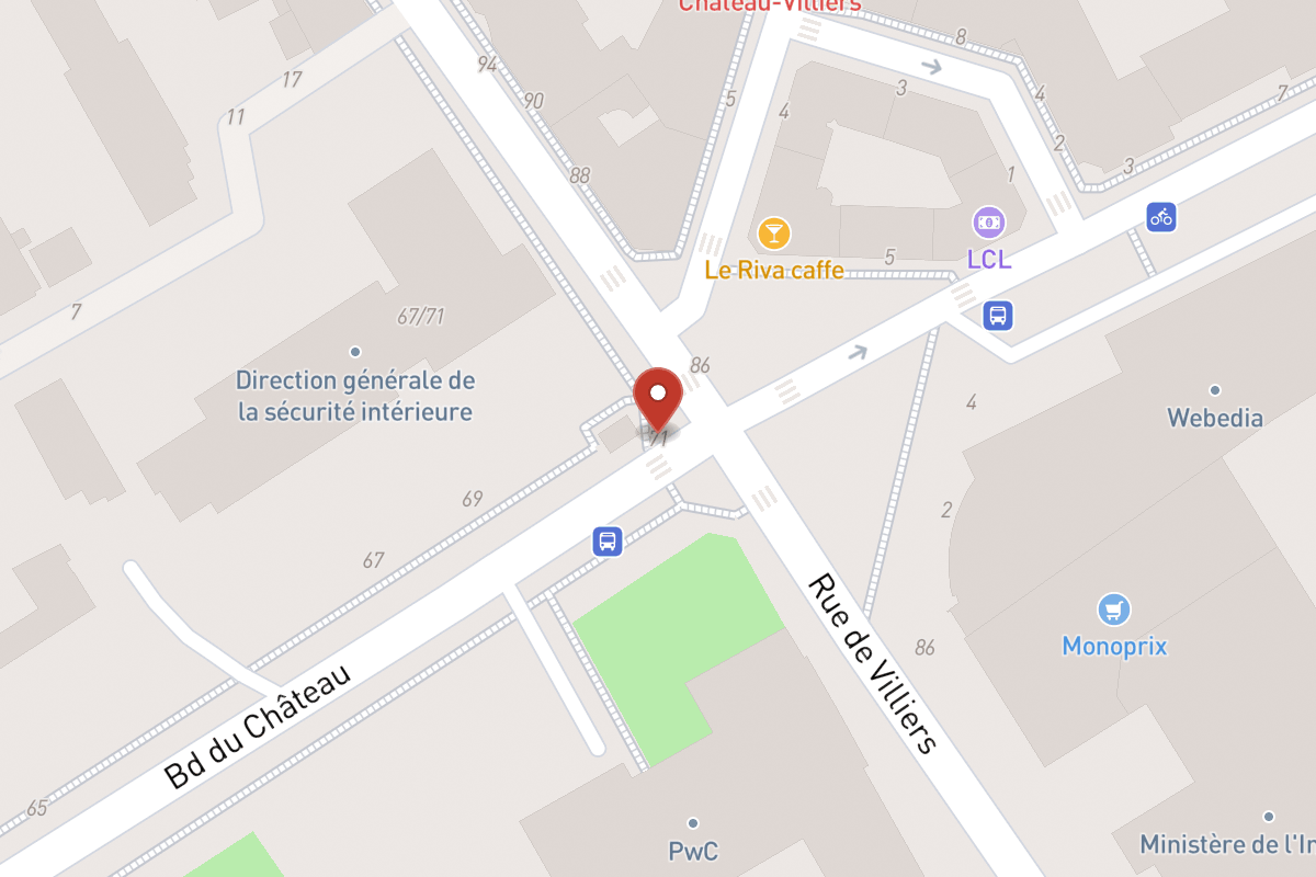 Plan de situation — 71 Avenue du Château