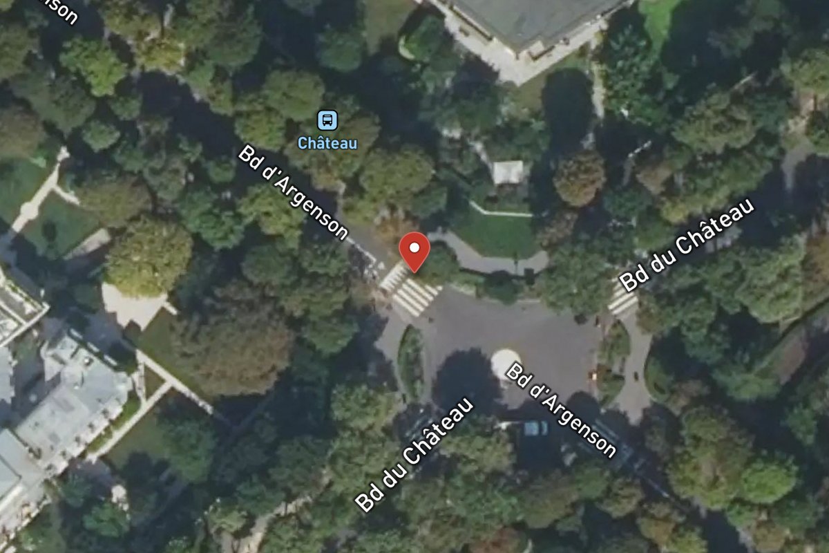 Vue satellite — 7 Avenue du Château