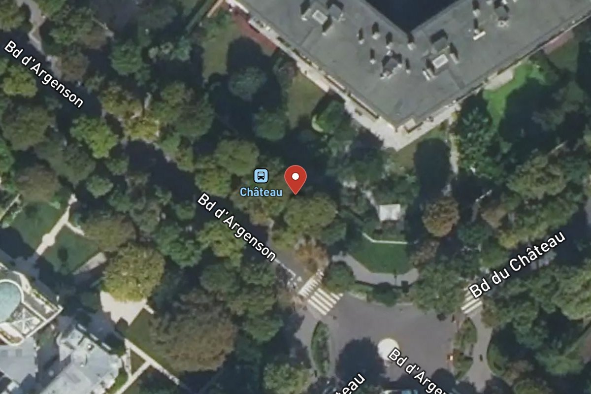 Vue satellite — 9 Avenue du Château