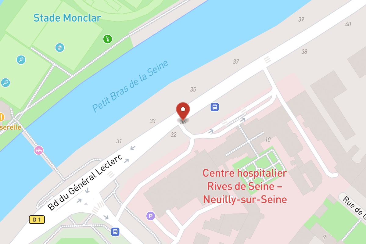 Plan de situation — 36 Avenue du Général Leclerc