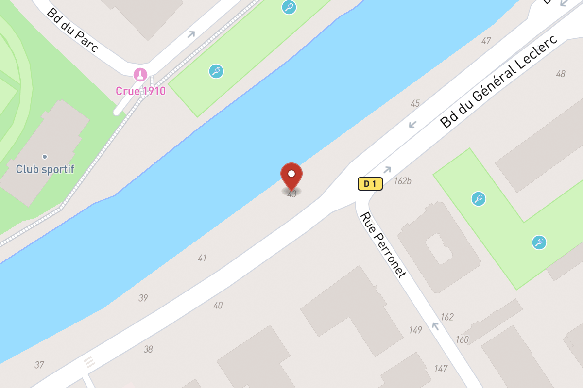 Plan de situation — 43 Avenue du Général Leclerc