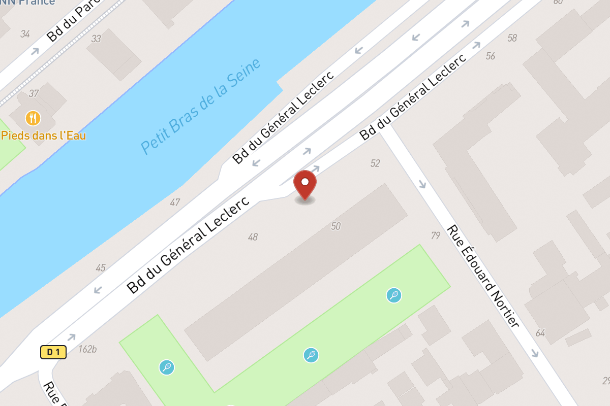 Plan de situation — 50 Avenue du Général Leclerc