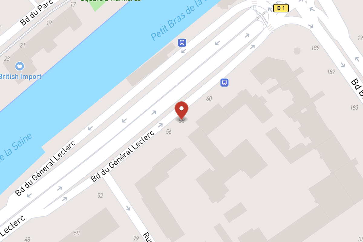 Plan de situation — 58 Avenue du Général Leclerc