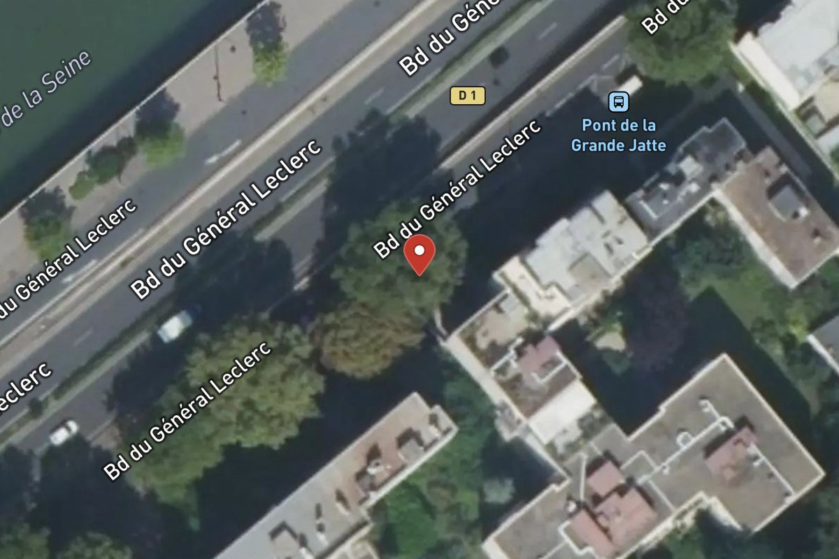 Vue satellite — 58 Avenue du Général Leclerc