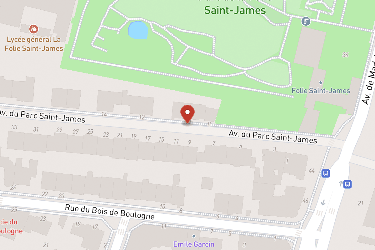 Plan de situation — 10 Avenue du Parc Saint-james
