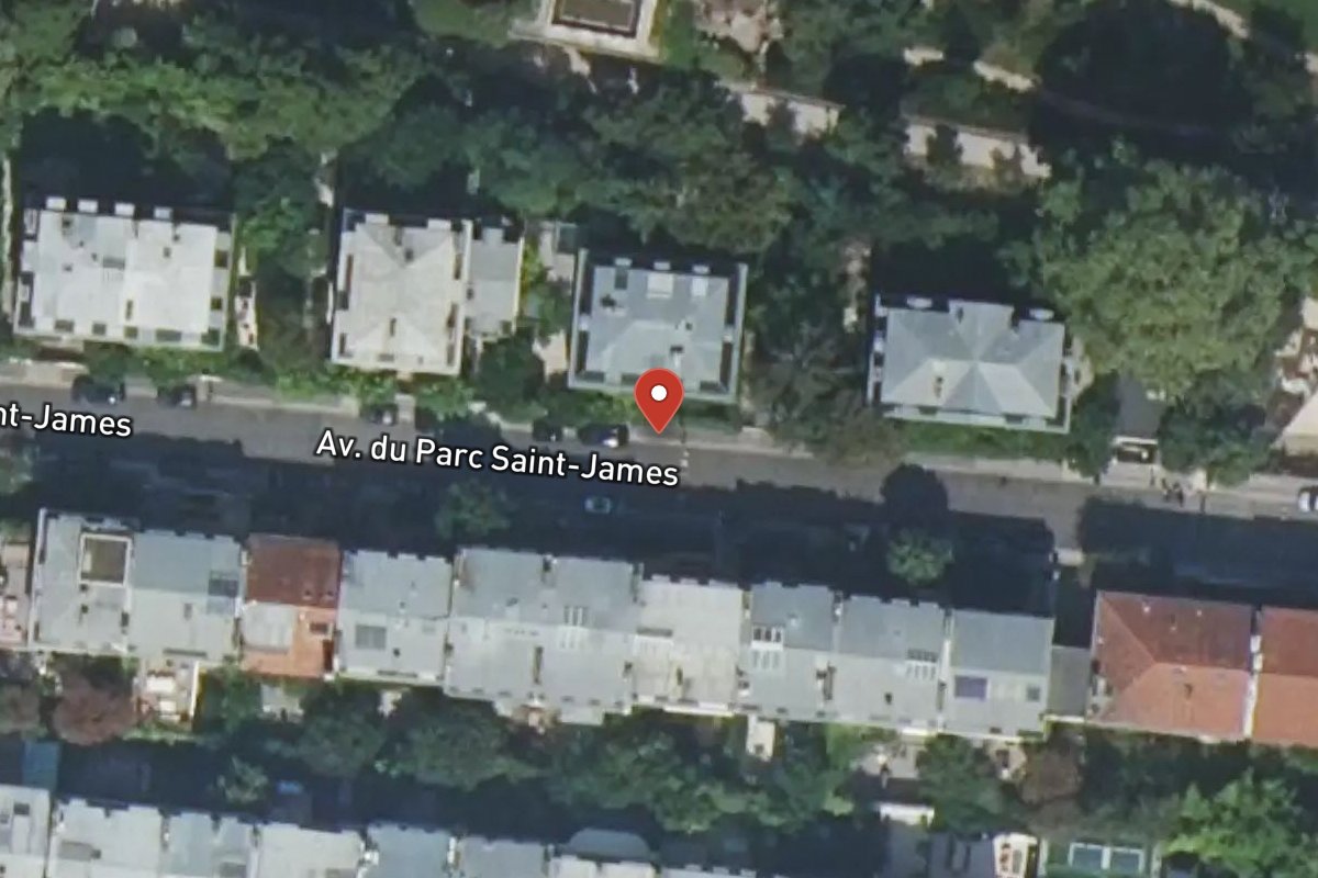 Vue satellite — 12 Avenue du Parc Saint-james