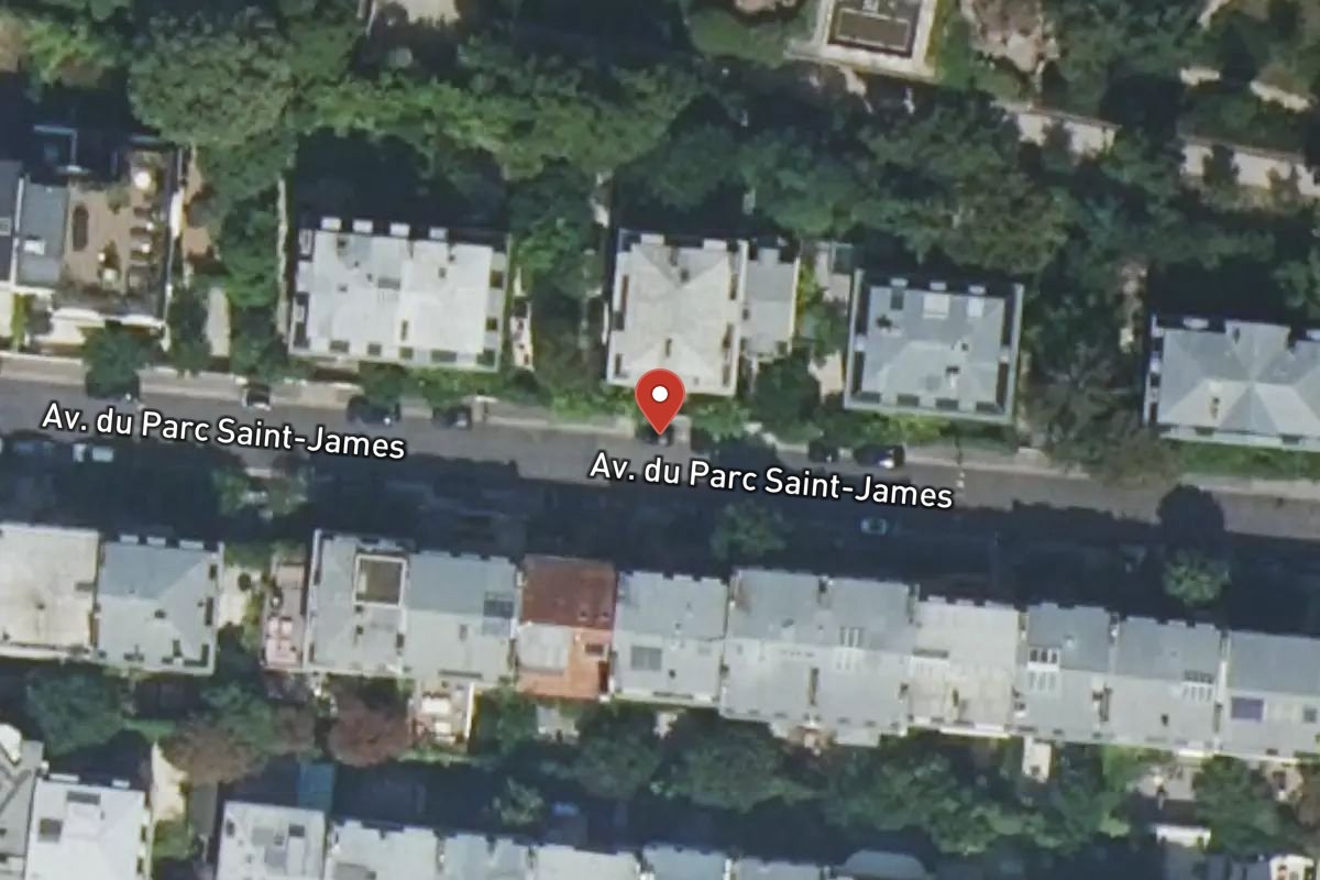 Vue satellite — 14 Avenue du Parc Saint-james