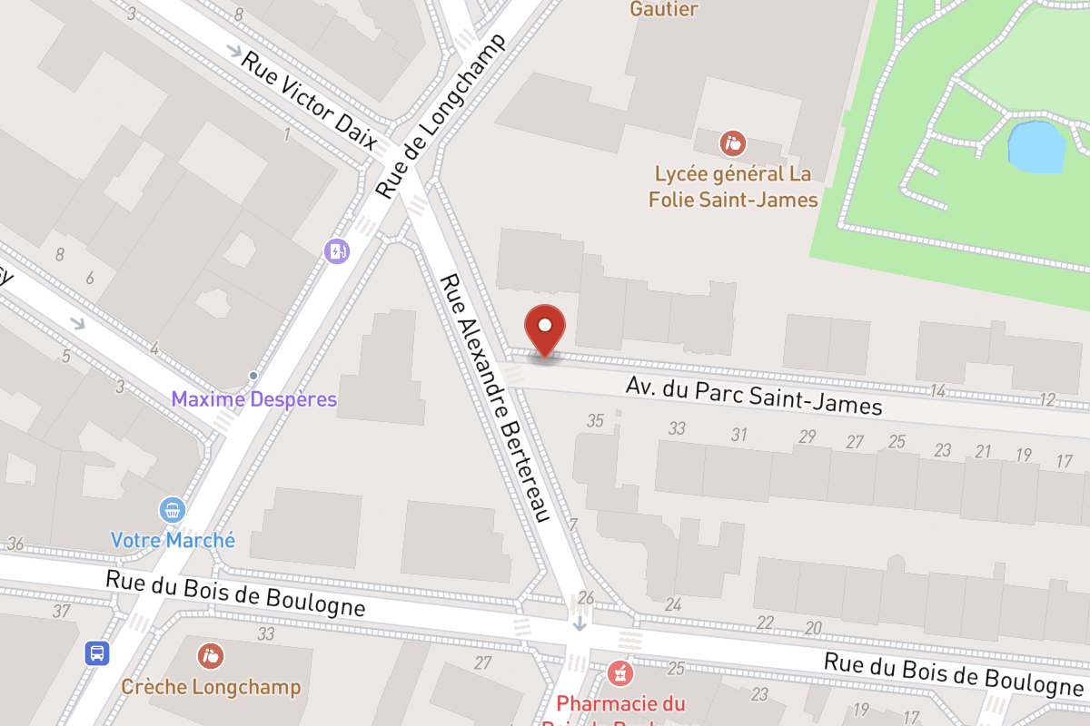 Plan de situation — 24 Avenue du Parc Saint-james