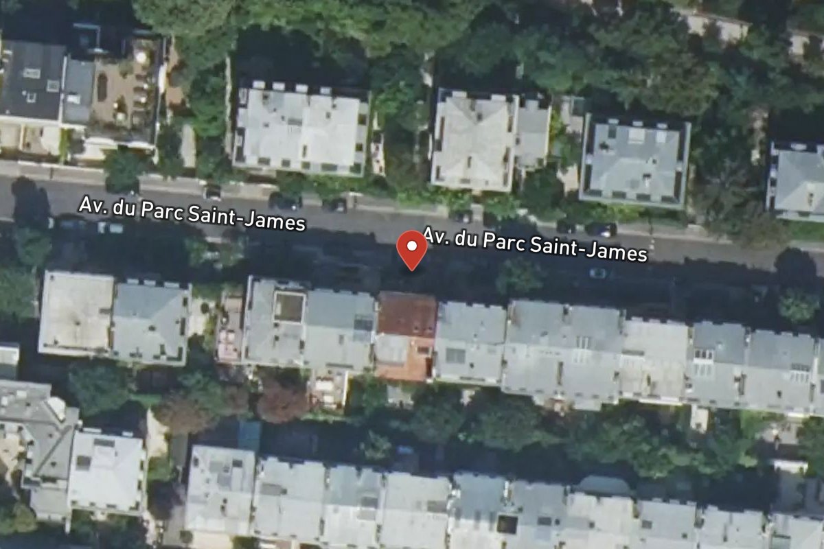 Vue satellite — 25 Avenue du Parc Saint-james