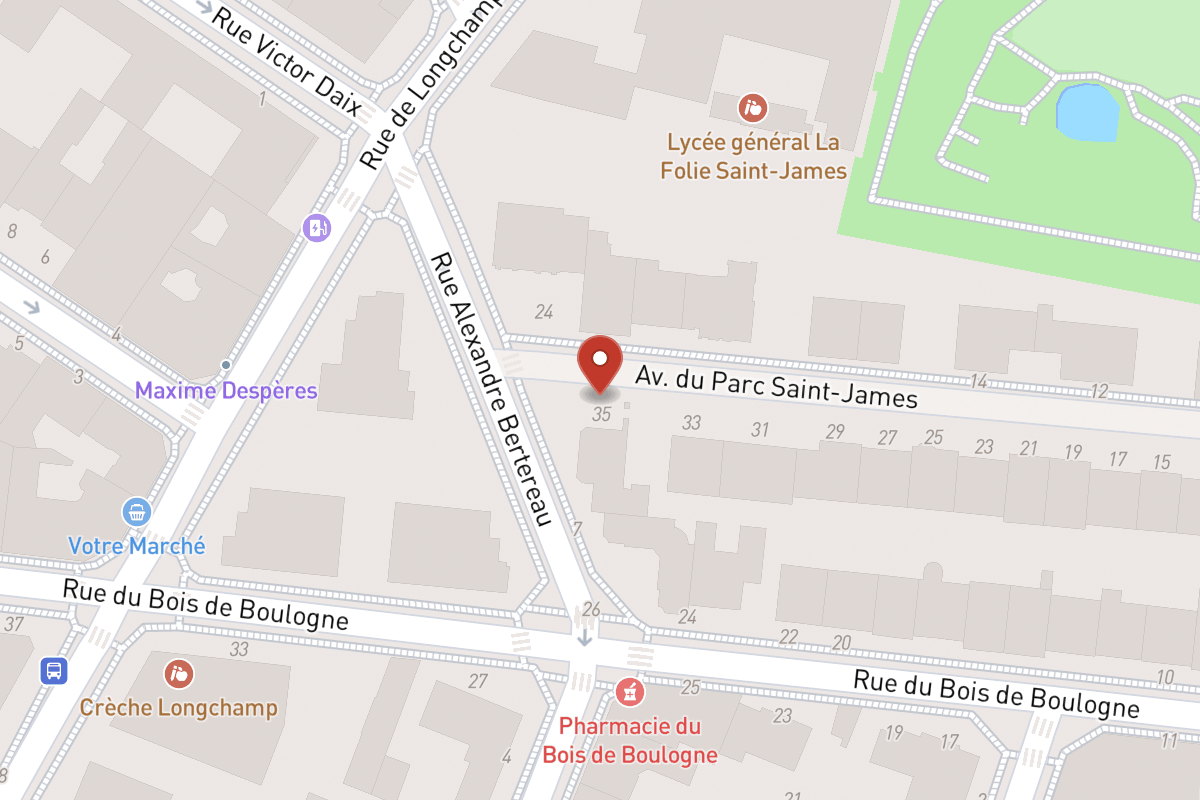 Plan de situation — 35 Avenue du Parc Saint-james