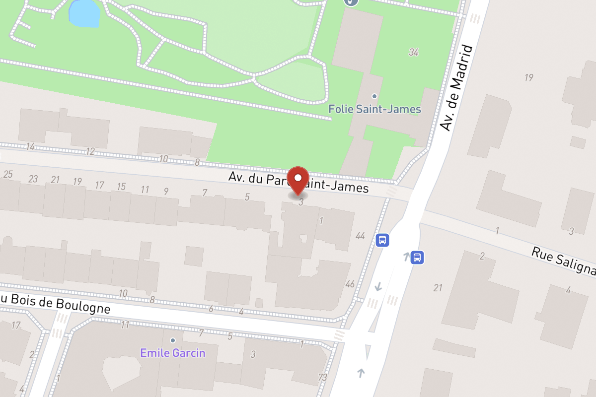 Plan de situation — 3 Avenue du Parc Saint-james