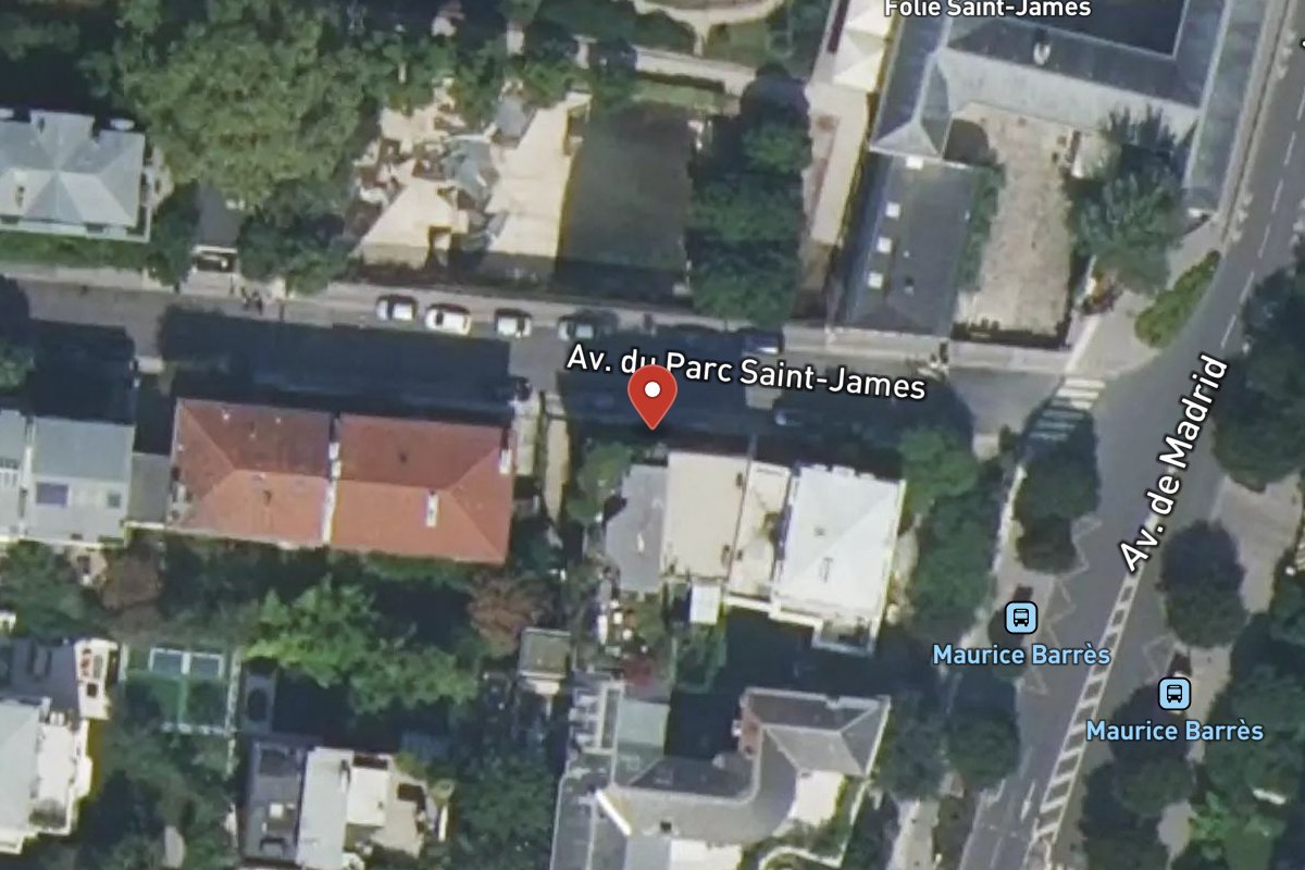 Vue satellite — 3 Avenue du Parc Saint-james