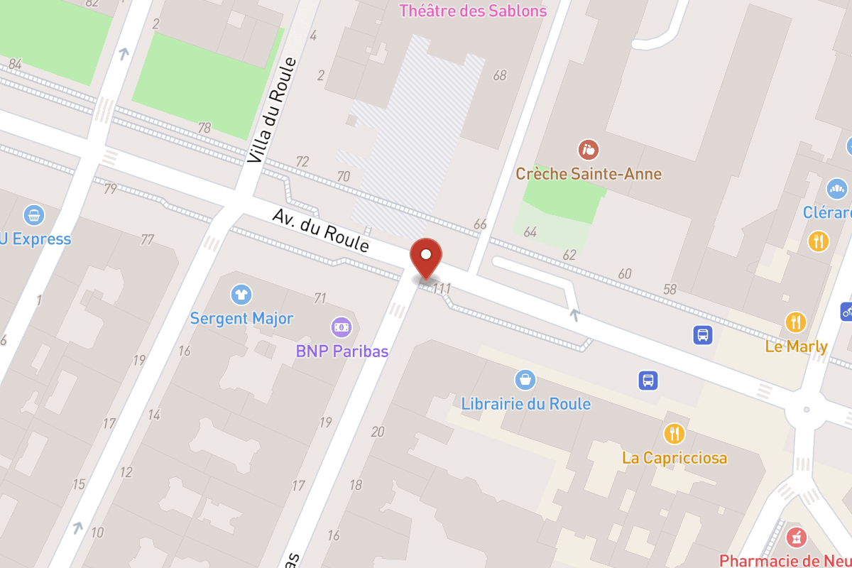 Plan de situation — 105 Avenue du Roule