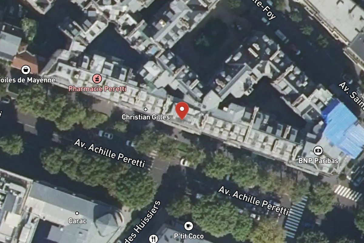 Vue satellite — 106 Avenue du Roule