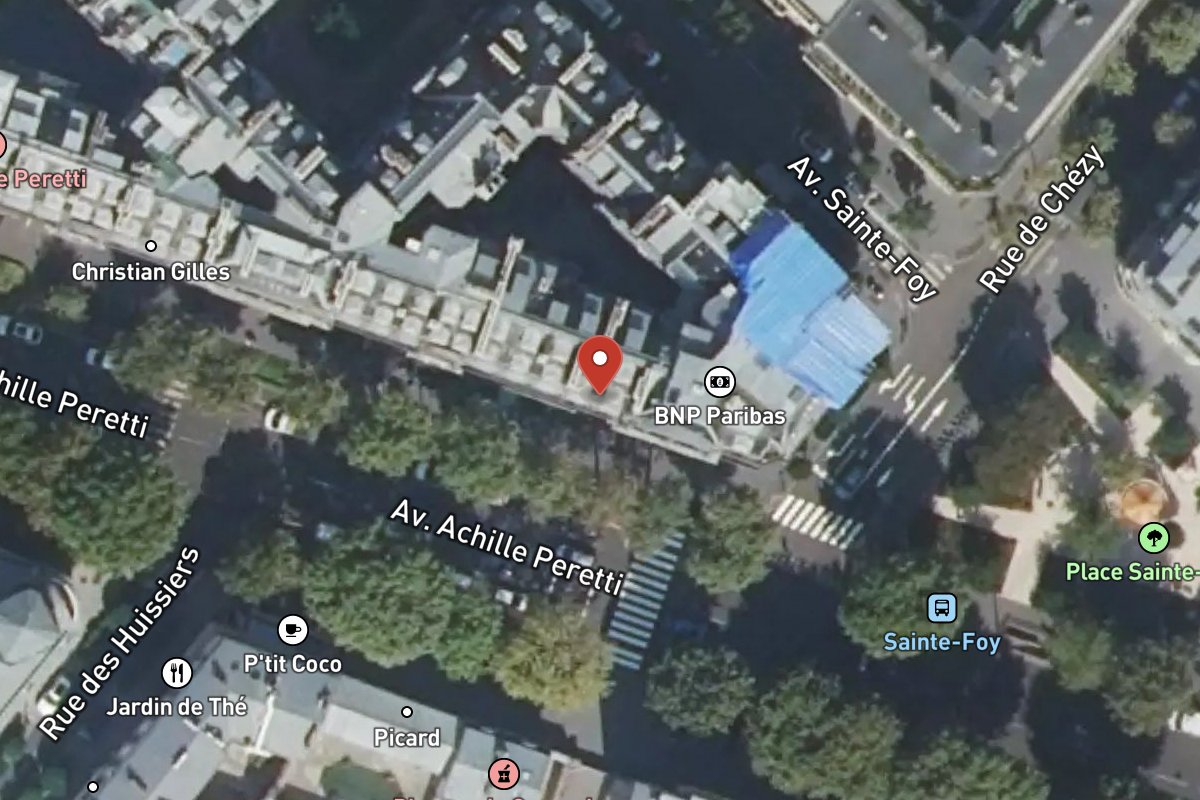Vue satellite — 110 Avenue du Roule