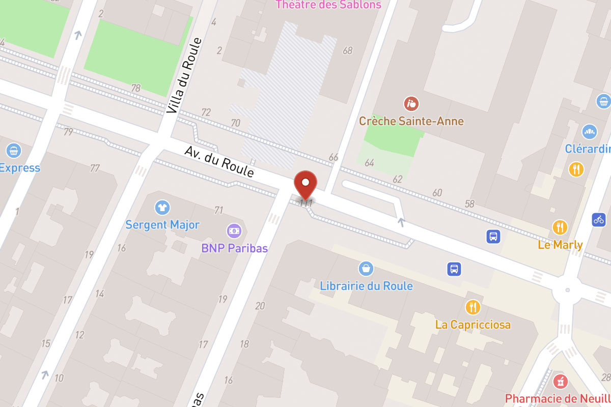 Plan de situation — 111 Avenue du Roule