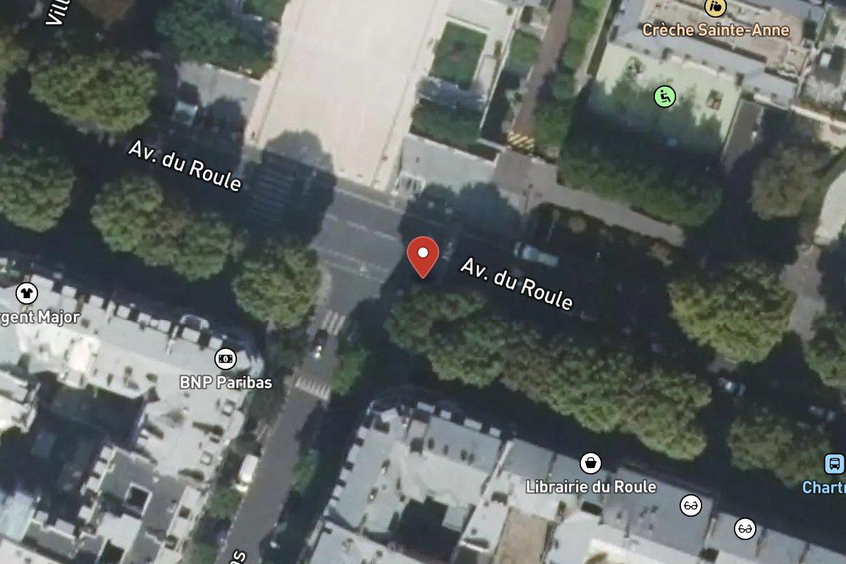 Vue satellite — 111 Avenue du Roule