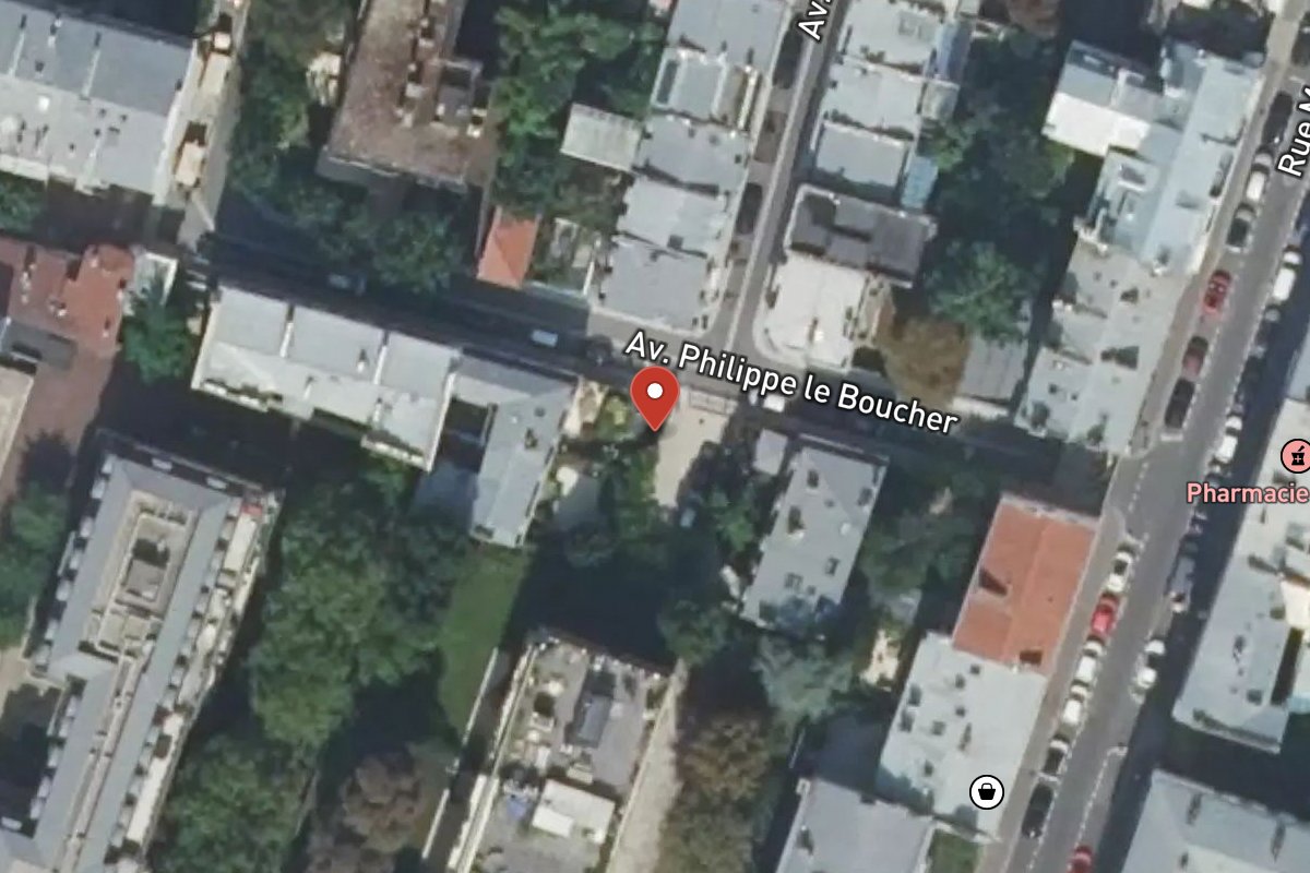 Vue satellite — 11BIS Avenue du Roule