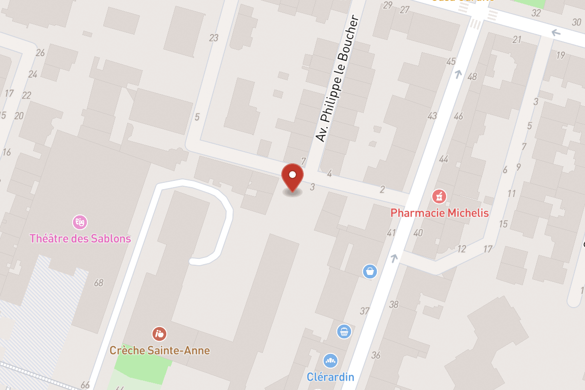 Plan de situation — 11 Avenue du Roule