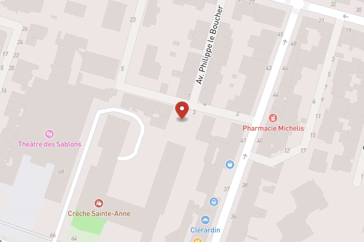 Plan de situation — 12 Avenue du Roule