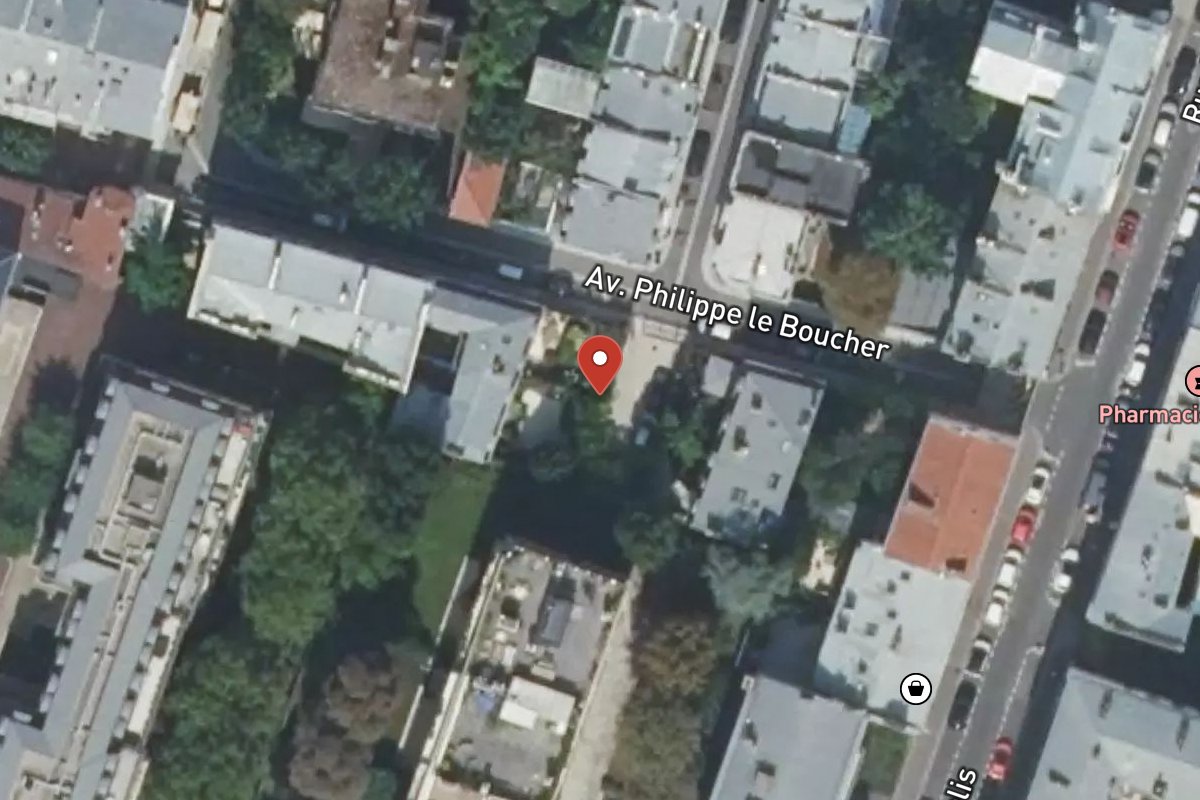 Vue satellite — 12 Avenue du Roule