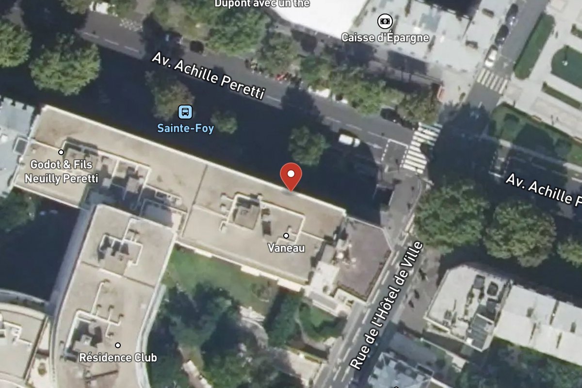 Vue satellite — 137 Avenue du Roule