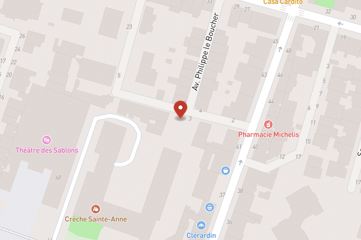 Plan de situation — 13 Avenue du Roule