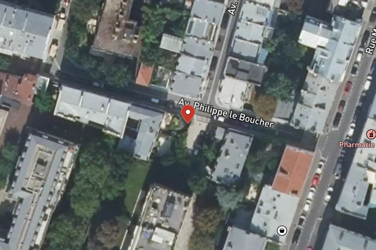 Vue satellite — 13 Avenue du Roule