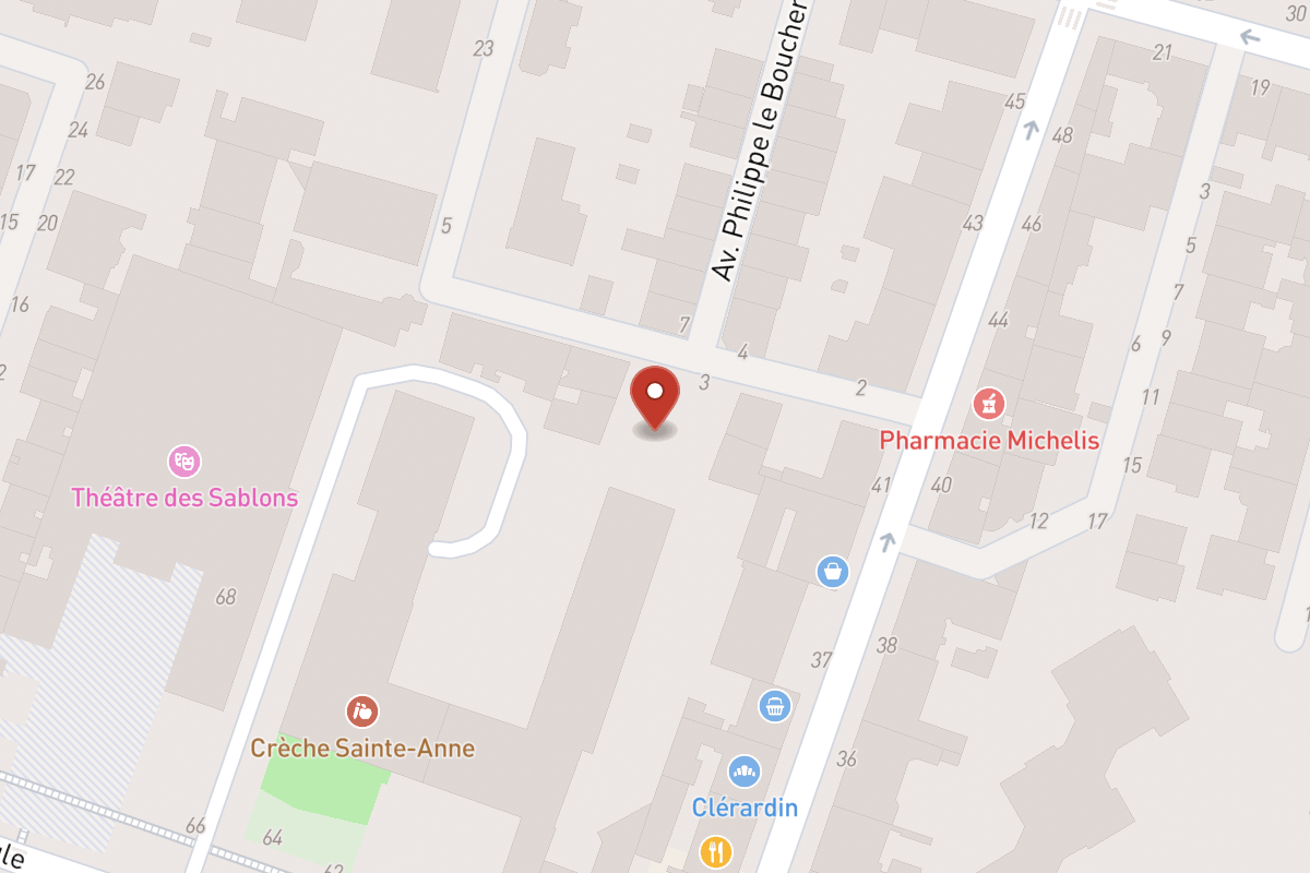 Plan de situation — 14 Avenue du Roule