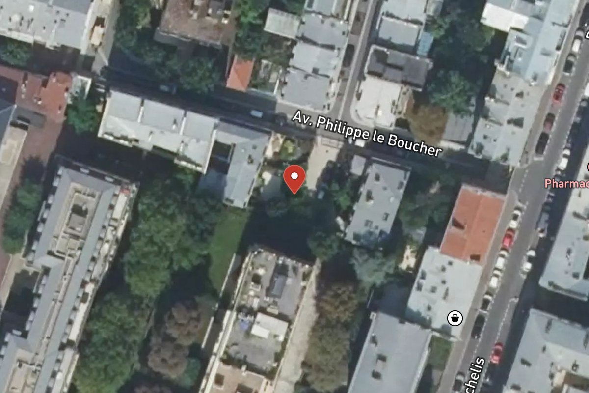 Vue satellite — 14 Avenue du Roule