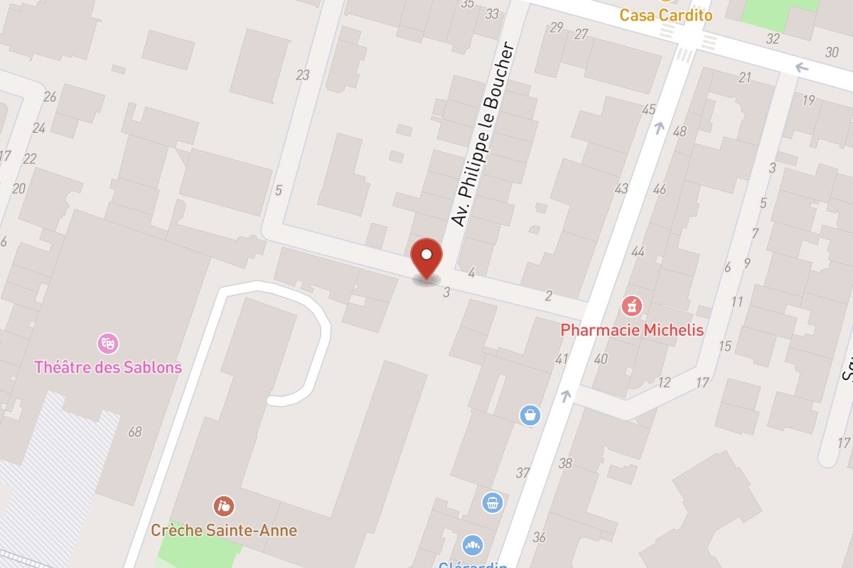 Plan de situation — 15 Avenue du Roule