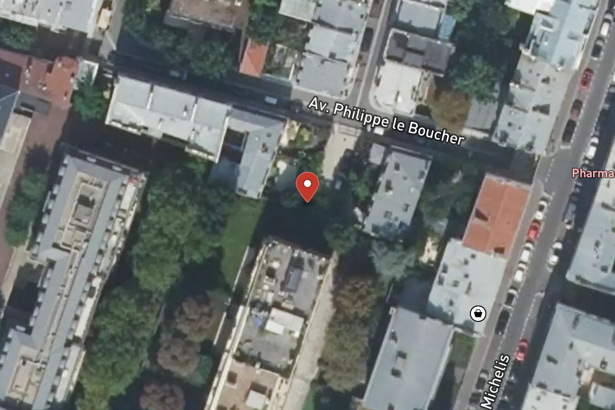 Vue satellite — 16 Avenue du Roule
