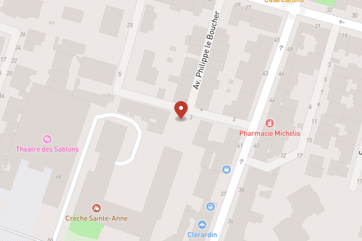 Plan de situation — 17 Avenue du Roule