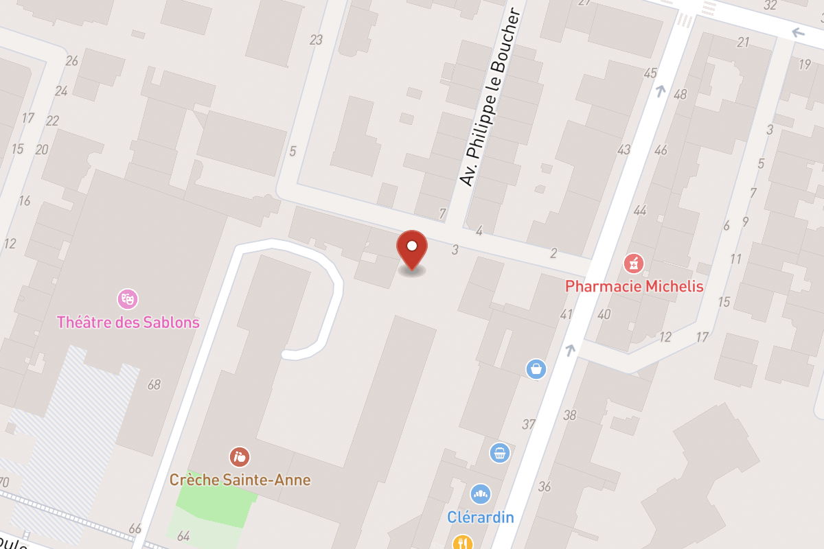 Plan de situation — 1 Avenue du Roule