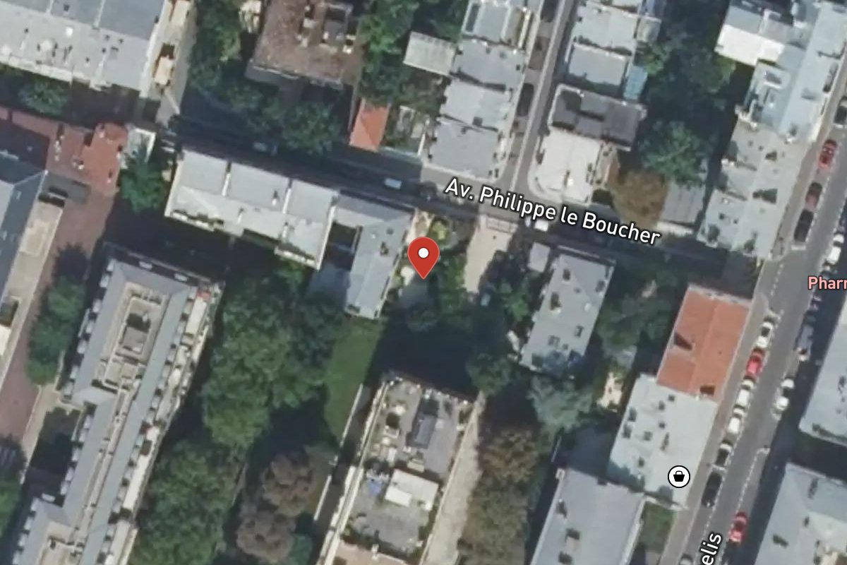 Vue satellite — 1 Avenue du Roule