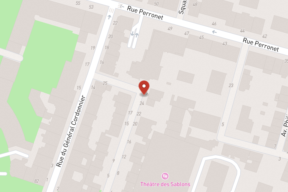 Plan de situation — 21 Avenue du Roule