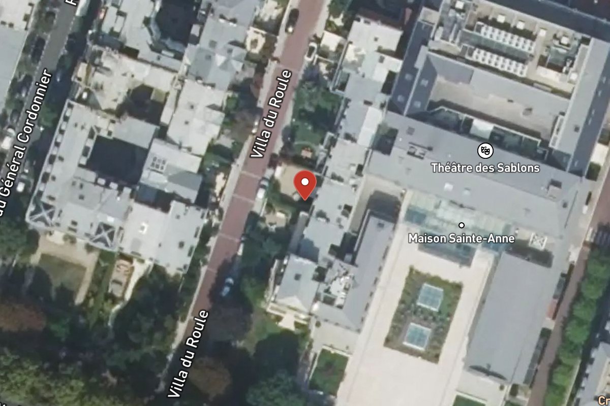 Vue satellite — 22 Avenue du Roule