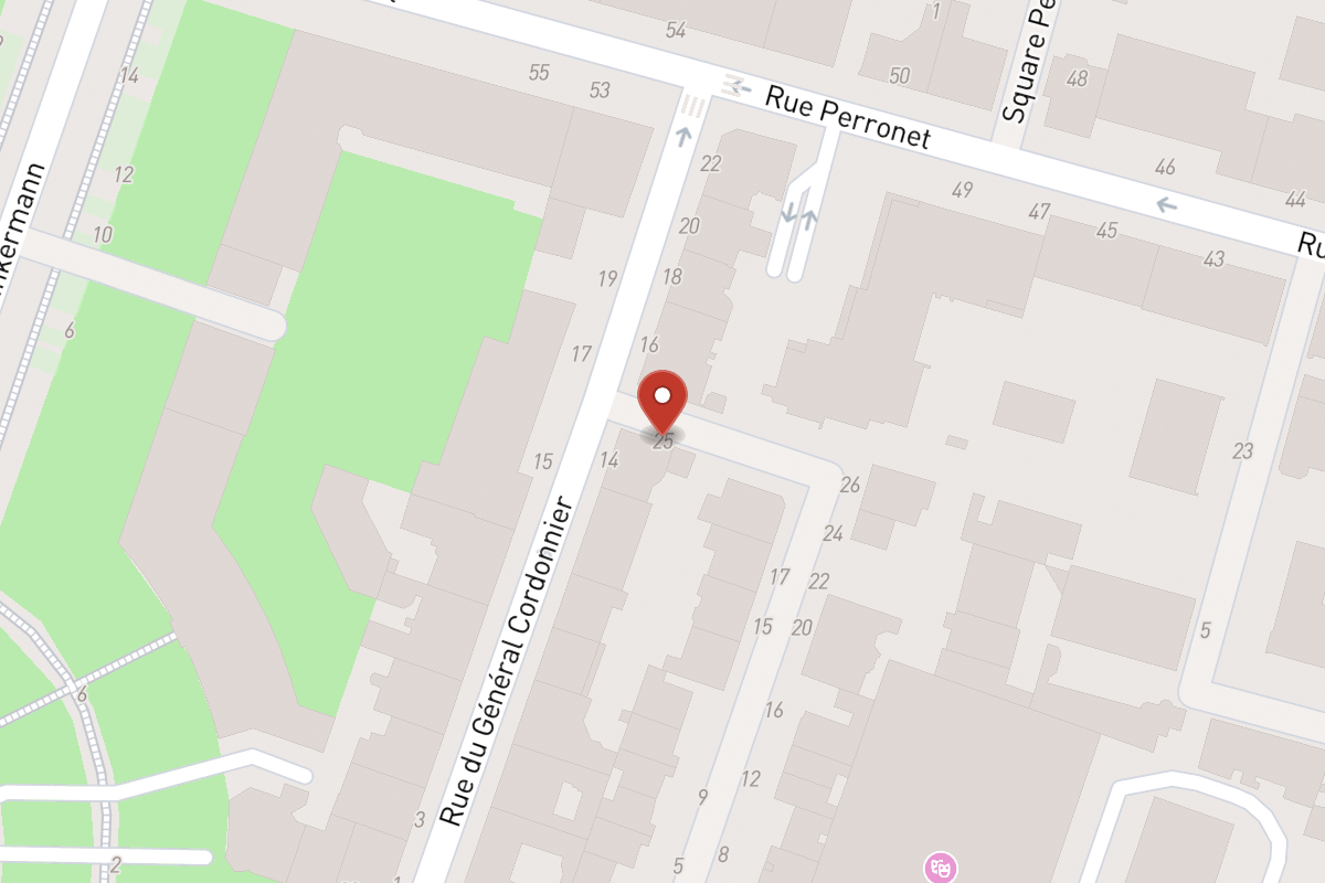 Plan de situation — 25 Avenue du Roule