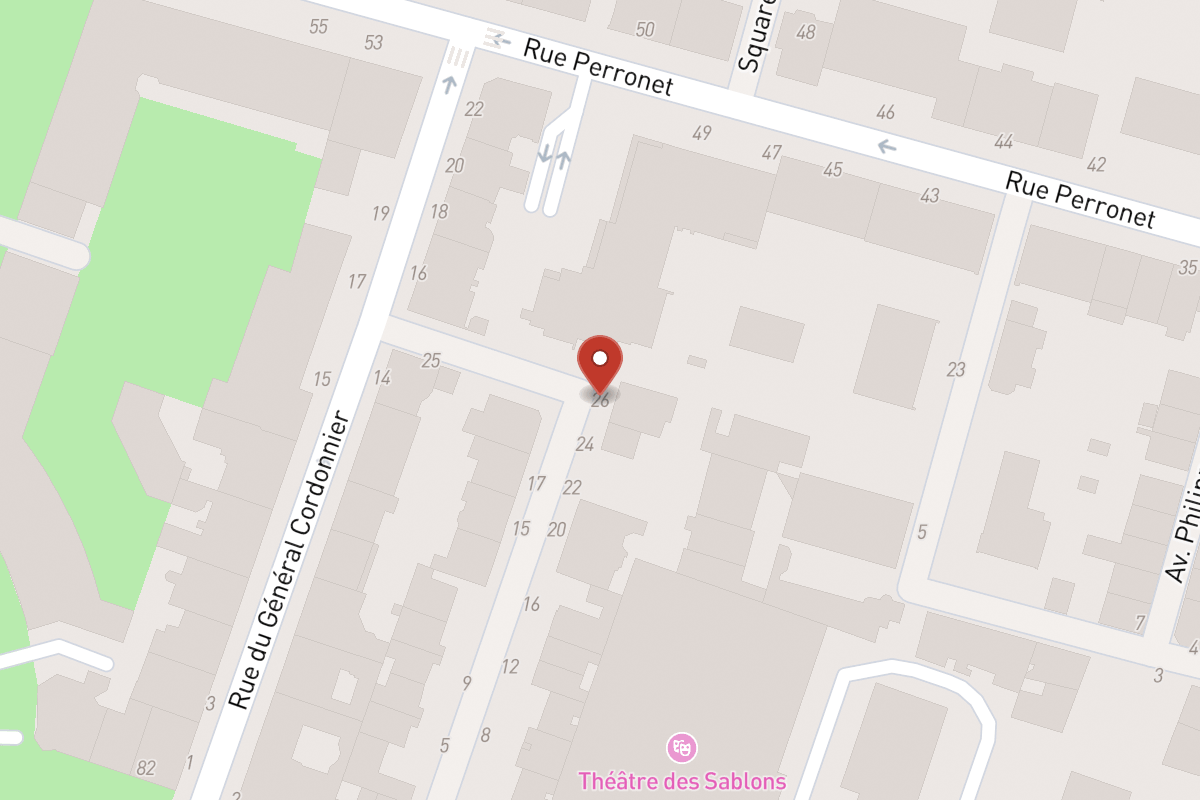 Plan de situation — 26 Avenue du Roule