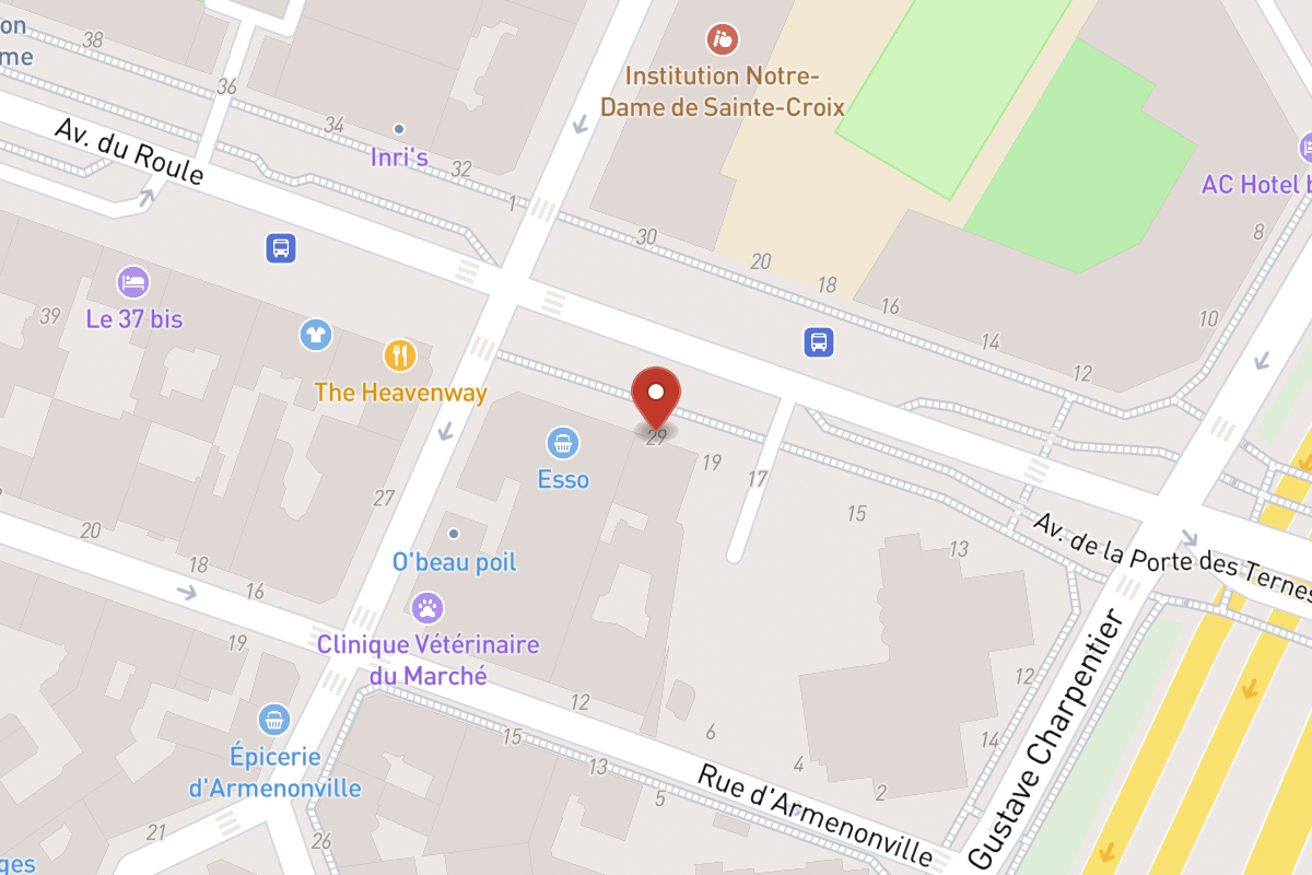 Plan de situation — 29 Avenue du Roule