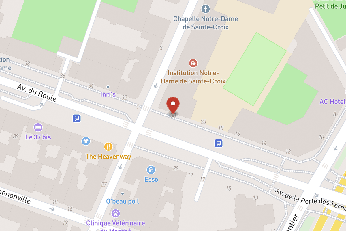 Plan de situation — 30 Avenue du Roule