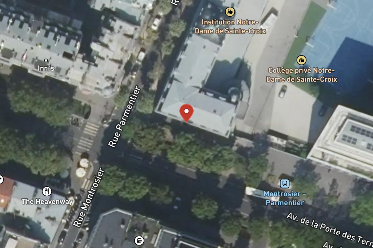 Vue satellite — 30 Avenue du Roule