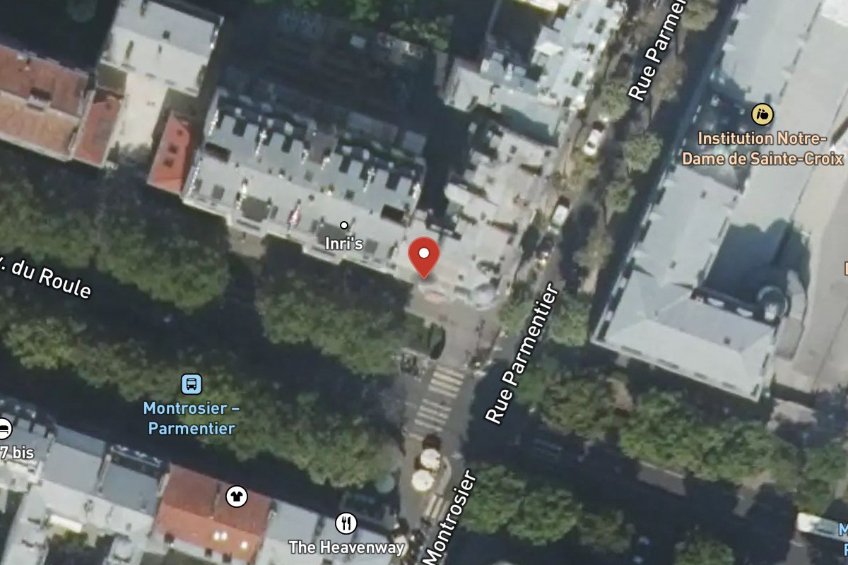 Vue satellite — 32 Avenue du Roule