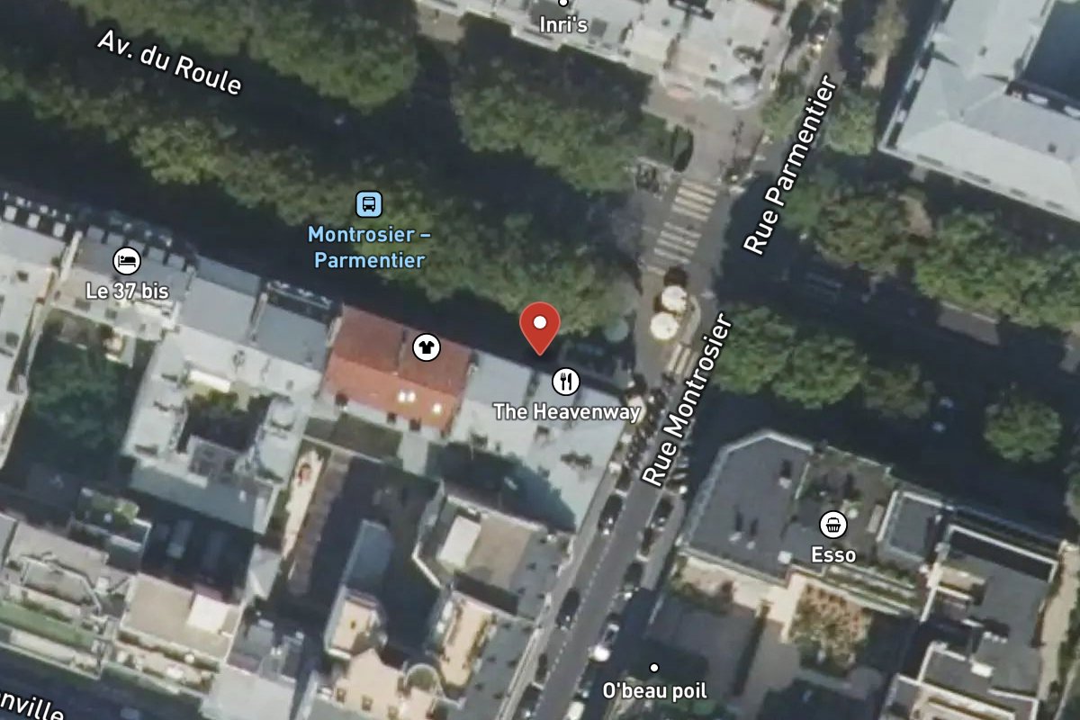 Vue satellite — 33 Avenue du Roule